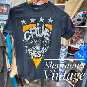 Motley Crue Crue fest 2008 sz small tee A8